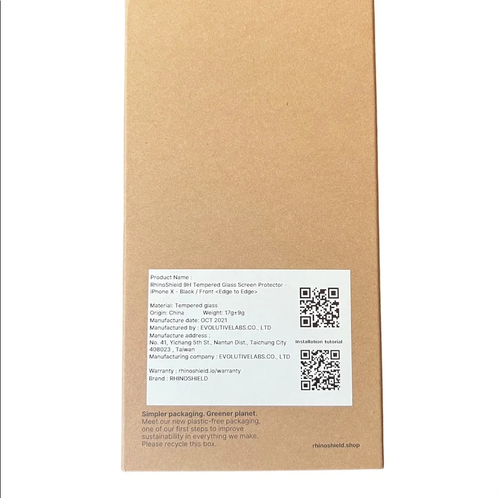 Rhinoshield 9H tempered glass screen protector